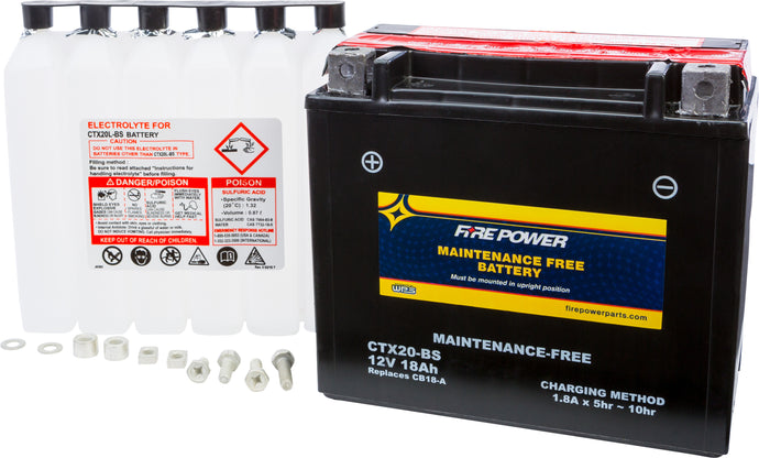 Fire Power CTX20-BS Sealed Battery