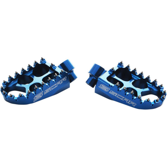Scar Racing S5511B Evolution Racing Footpegs - Blue
