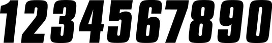 Factory Effex 02-4466 Standard Numbers 6in. - White - No. 6