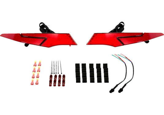 Show Chrome 41-265R Formfusion LED Trunk Lights - Red Lens