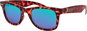 Zan Headgear Winna Sunglasses Gloss Dark Tortoise / Smoke Green Lens Brown