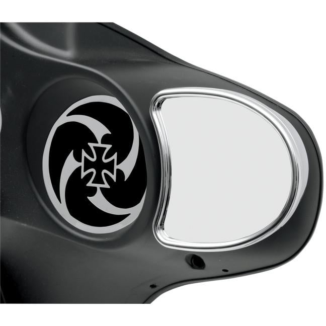 Drag Specialties 0640-0651 Fairing Mount Mirrors without Blind Spot Mirror