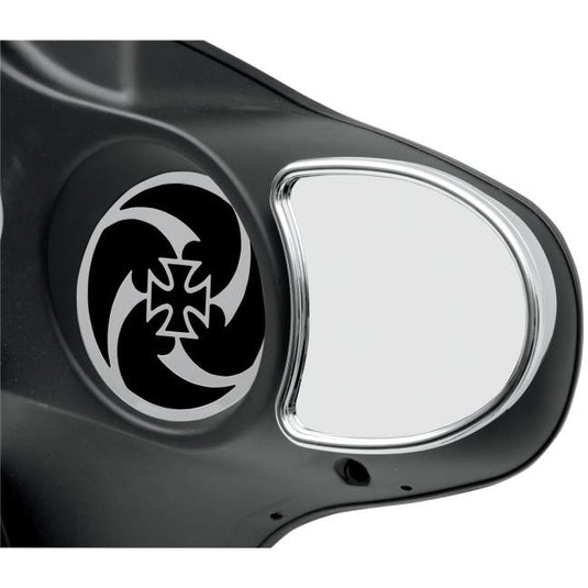 Drag Specialties 0640-0651 Fairing Mount Mirrors without Blind Spot Mirror