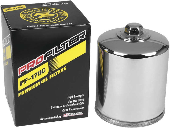 Pro Filter PF-170C Premium Oil Filter - Chrome