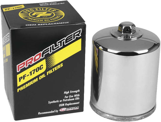 Pro Filter PF-170C Premium Oil Filter - Chrome
