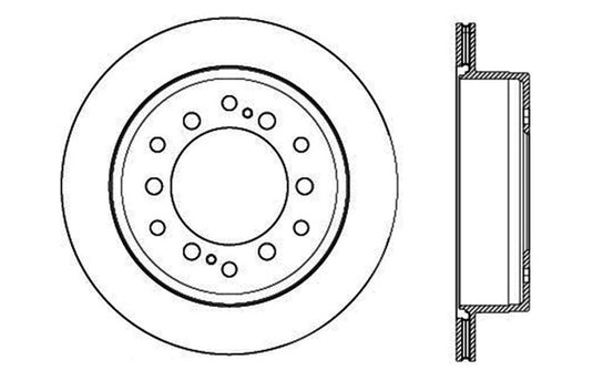 Stoptech 127.44175L ST Slot & Drill Brake Rotors