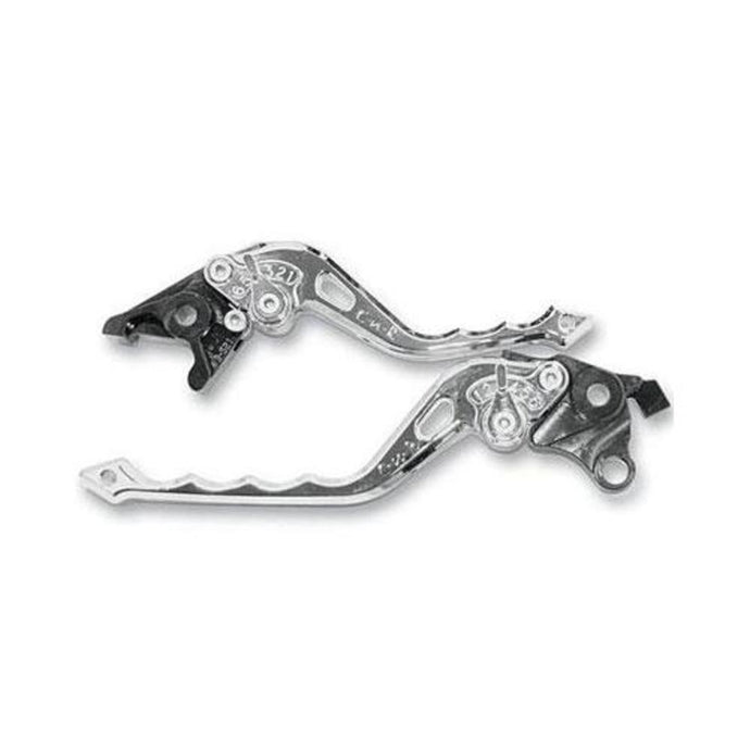Powerstands Racing 00-00619-20 Click-N-Roll Short Dagger Clutch Lever - Chrome