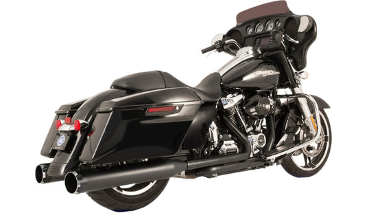 S&S Cycle 550-0700C El Dorado Dual Exhaust System - Black with Tracer End Caps