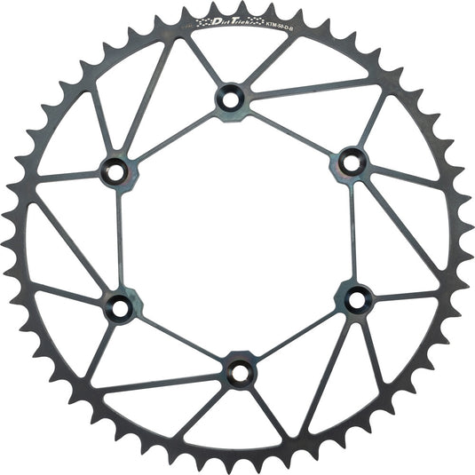Dirt Tricks KTM-50-D-B Lightweight Steel Rear Sprocket - 50T - Black