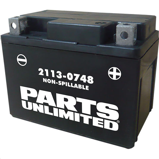 Parts Unlimited 2113-0748 AGM Factory Activated Maintenance-Free Battery