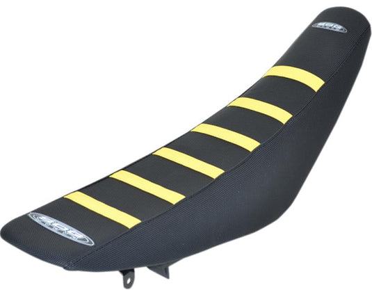Sdg 95925YK 6-Rib Gripper Seat Cover - Black/Yellow Ribs