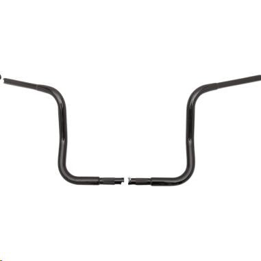 Fat Baggers, Inc. 903012-B 1-1/4in. EZ Install Round Top Handlebars - Gloss Black