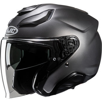 Hjc F31 Solid Helmet (Small, Semi-Flat Titanium)