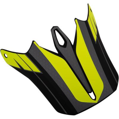 Z1r Visor for F.I Helmets - Hysteria, Hi-Viz Yellow/Gray