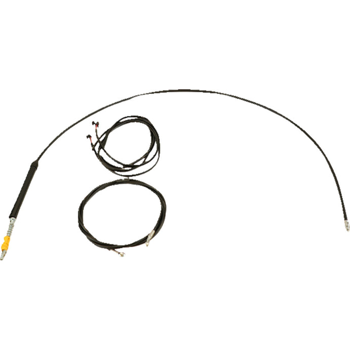 La Choppers LA-8060KT3-13B Complete Plug and Play Cable Kit - 12in.-14in. - Black