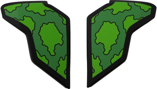 Icon Side Plates for Airflite Helmets - GP3 Green