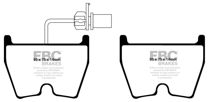 Ebc DP31513/3C EBC Redstuff Brake Pad Sets