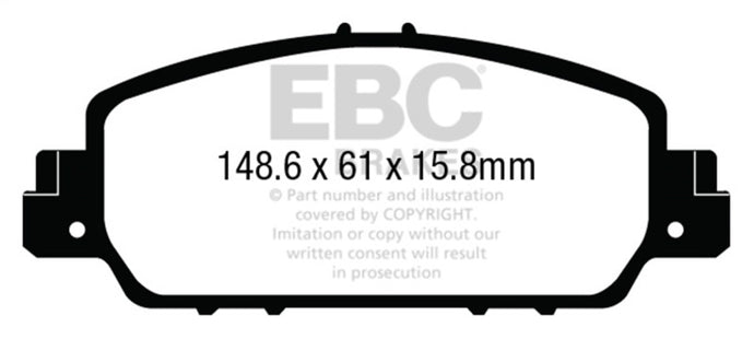 Ebc DP23014 EBC Greenstuff Brake Pad Sets