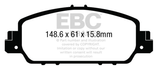 Ebc DP23014 EBC Greenstuff Brake Pad Sets