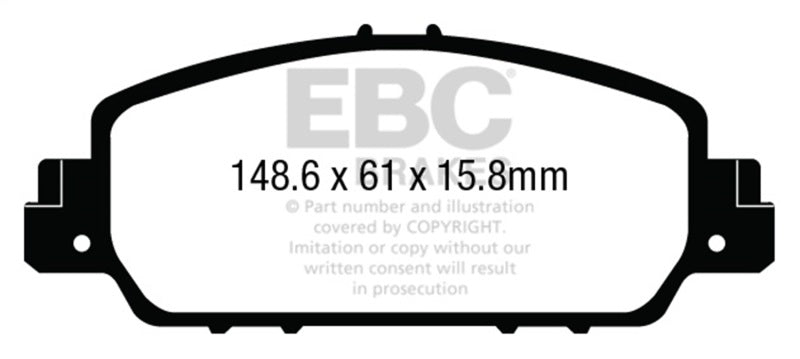 Load image into Gallery viewer, Ebc UD1654 EBC Ultimax2 Brake Pad Sets

