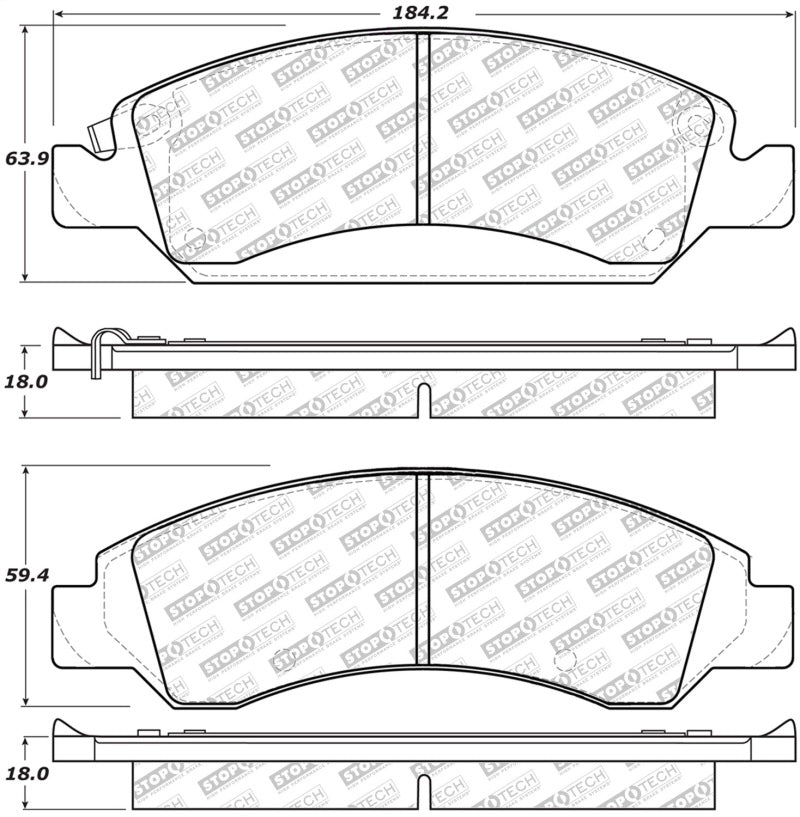 Load image into Gallery viewer, Stoptech 305.13630 ST Street Brake Pads
