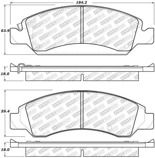 Stoptech 305.13630 ST Street Brake Pads