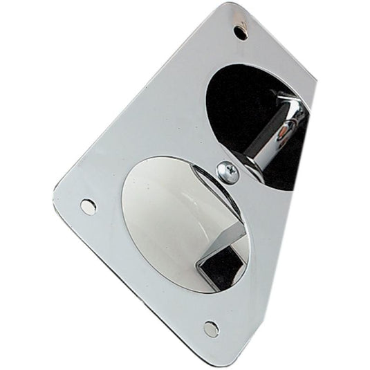 Drag Specialties DS-720133 Laydown License Plate Mount - Chrome Steel