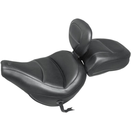 Mustang 79330 Max Profile Solo Touring Solo Seat with Removable Backrest - Original Style