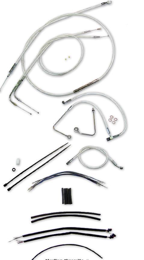 Magnum 387322 Sterling Chromite II Handlebar Installation Kit for 15-17in. Ape