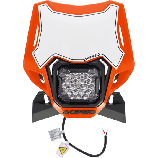 Acerbis 2987941008 VSL Lumen-X Headlight - Orange/Black