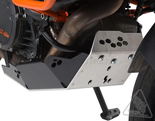Sw-Motech MSS.04.657.10001 Skid Plate for KTM 1090 Adventure R, 1190 Adventure/R, 1290 Super Adventure S/R - Black and Aluminum