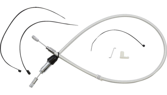 Magnum 323401HE Stock Length Quick Connect Braided Upper Clutch Cable - Sterling Chromite - 33in.