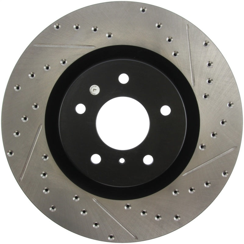 Load image into Gallery viewer, Stoptech 127.42076L ST Slot &amp; Drill Brake Rotors
