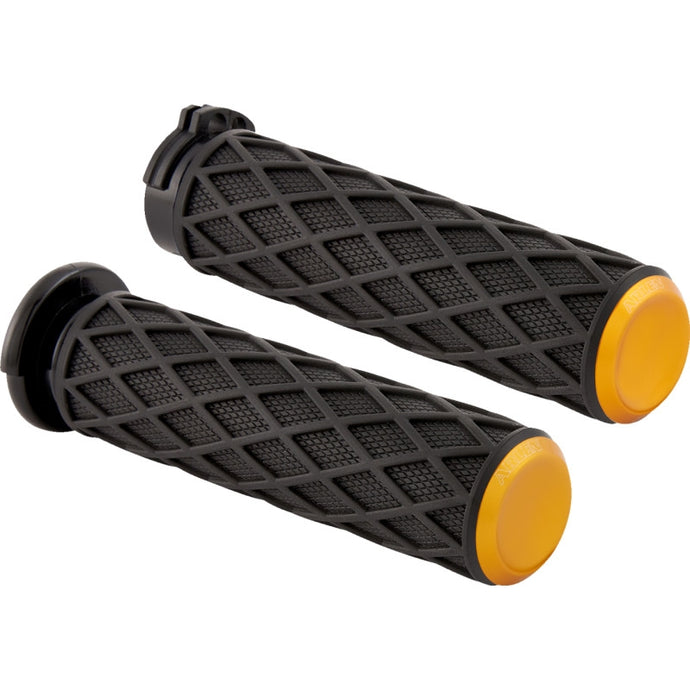 Arlen Ness 500-014 Diamond Grips - Gold