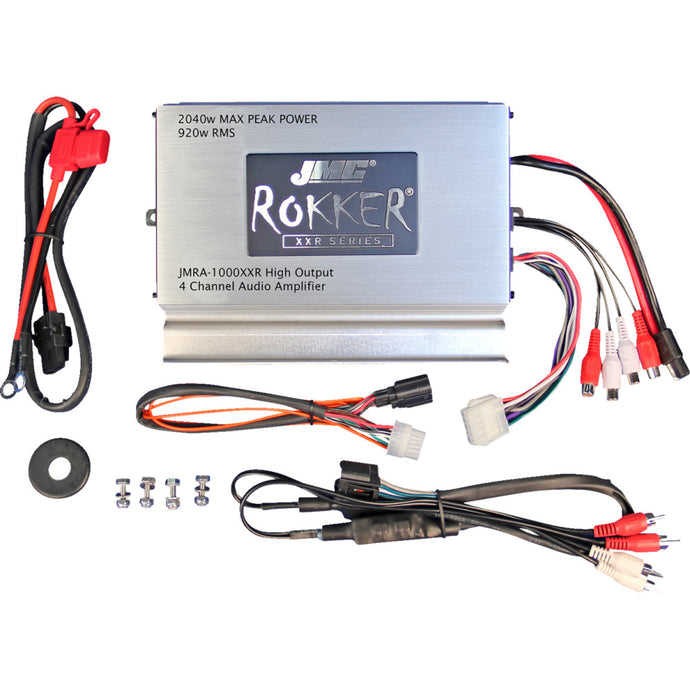J&M JAMP-1000GW18-TB Rokker XXR Stage-6 2040W 4-Channel Amplifier Kit