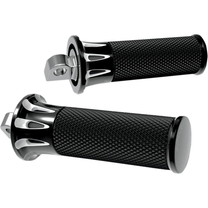 Arlen Ness 07-909 Fusion Footpegs - Deep Cut - Black
