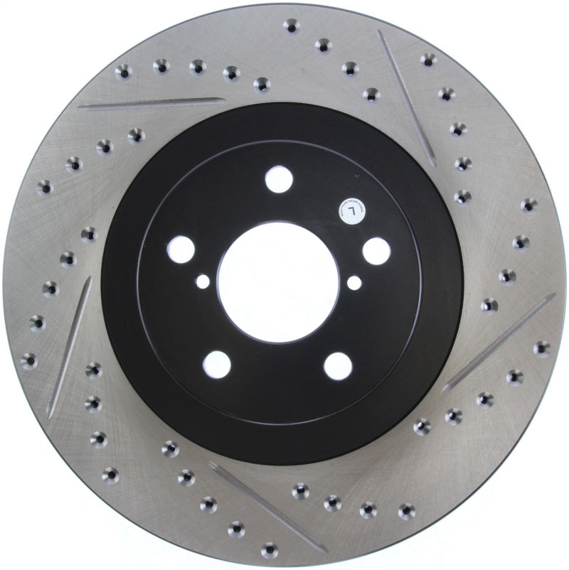 Load image into Gallery viewer, Stoptech 127.47018L ST Slot &amp; Drill Brake Rotors
