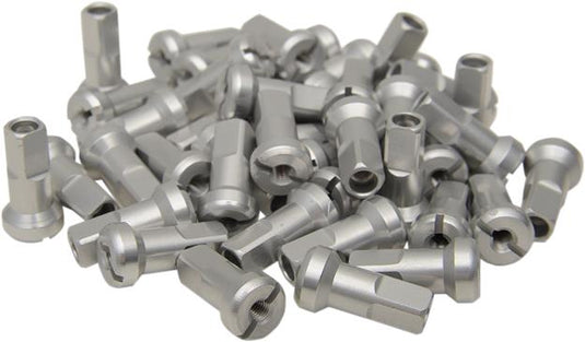 Moose Racing 24-800 MX1 Billet Spoke Nipples - 8 Gauge - Silver