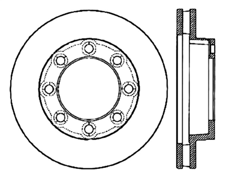 Load image into Gallery viewer, Stoptech 127.66003R ST Slot &amp; Drill Brake Rotors
