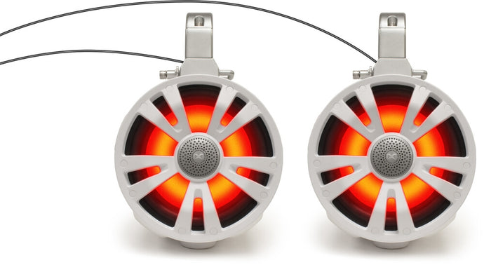 Ecoxgear SEI-ET7708 2-Pack Non Amplified Tower Speakers - 8in. - White
