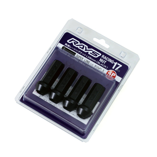 Rays W17RN12150BL58 RAY Hex Lug Nuts & Lock