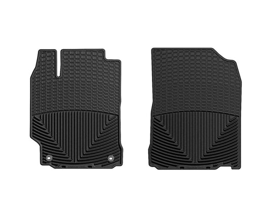 Weathertech W255 WT Rubber Mats - Front - Blk