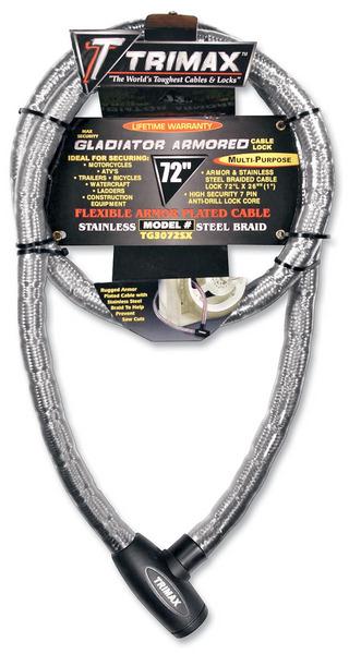 Trimax TG3072SX Gladiator Series Armored Cable - 72in. x 26mm Diameter