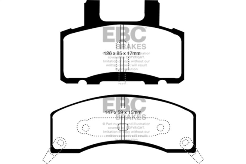 Load image into Gallery viewer, Ebc DP41274R EBC Yellowstuff Brake Pad Sets
