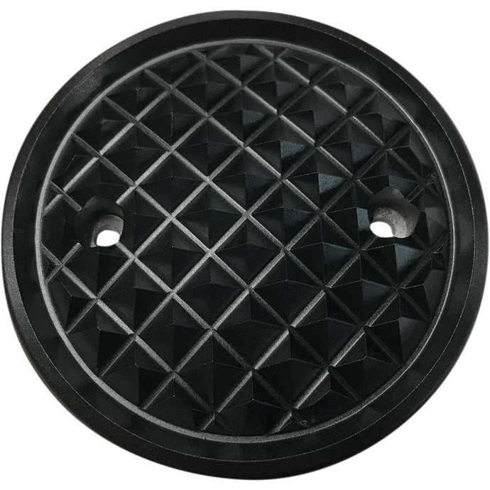 Eddie Trotta Designs TC-565B Points Cover - Cross Cut - Black Anodized