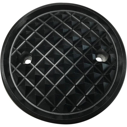 Eddie Trotta Designs TC-565B Points Cover - Cross Cut - Black Anodized
