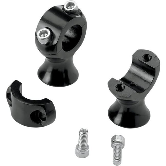 Biltwell Inc. 6401-201-175 1-3/4in. Slimline Risers - Black Electroplate