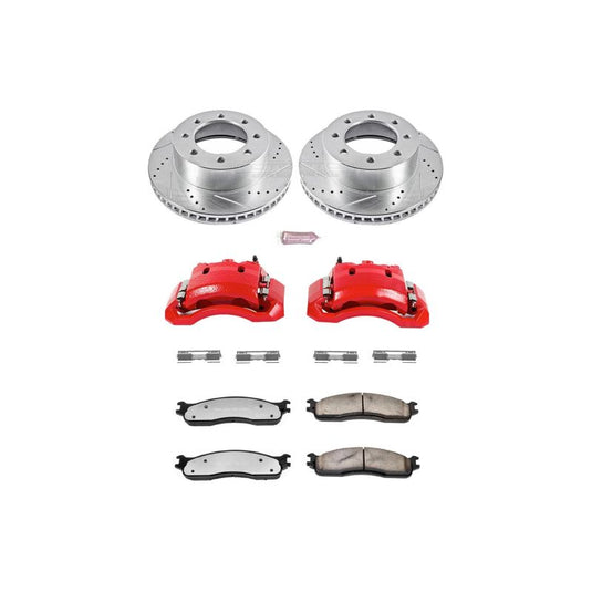 Powerstop KC2203-36 PSB Red Calipers