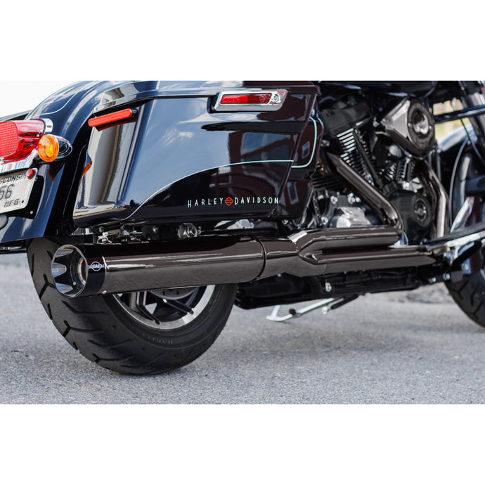 S&S Cycle 550-1123 2-into-1 Lava Chrome Sidewinder Exhaust System - 50-State
