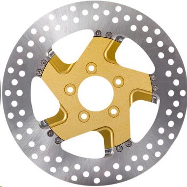 Performance Machine 0133-1800FACRS-SMG Pro-Am 11.8in. Two-Piece Brake Rotor - Gold Ops